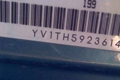 VIN prefix YV1TH5923614