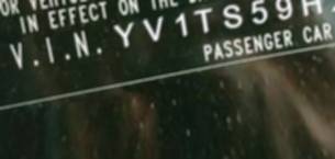VIN prefix YV1TS59HX413