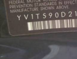 VIN prefix YV1TS90D2112