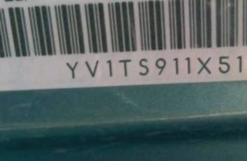 VIN prefix YV1TS911X514