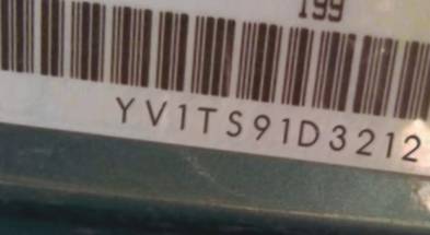 VIN prefix YV1TS91D3212