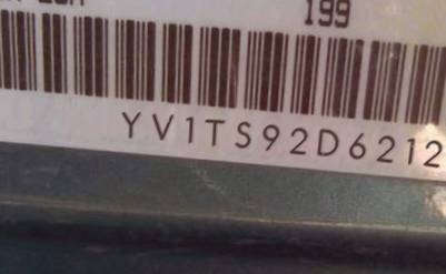 VIN prefix YV1TS92D6212
