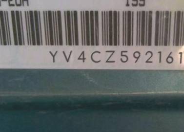 VIN prefix YV4CZ5921612
