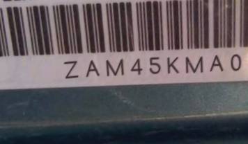 VIN prefix ZAM45KMA0A00