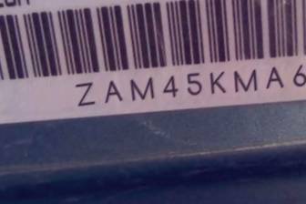 VIN prefix ZAM45KMA6B00