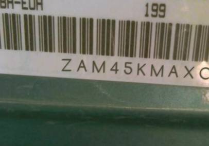 VIN prefix ZAM45KMAXC00