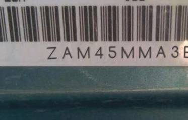 VIN prefix ZAM45MMA3E00