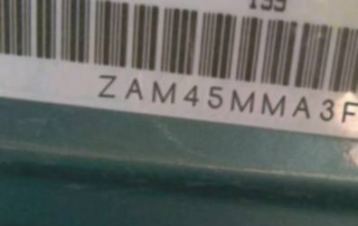 VIN prefix ZAM45MMA3F01