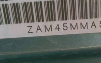 VIN prefix ZAM45MMA5F01