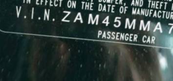 VIN prefix ZAM45MMA7C00