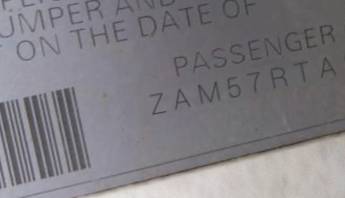 VIN prefix ZAM57RTA6F11