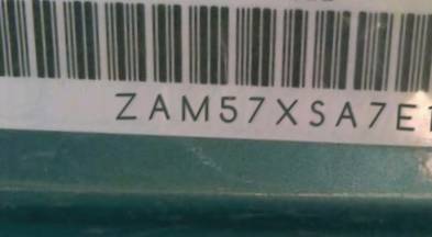 VIN prefix ZAM57XSA7E11