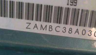 VIN prefix ZAMBC38A0300
