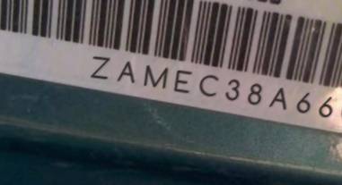 VIN prefix ZAMEC38A6600