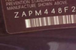 VIN prefix ZAPM448F2A50
