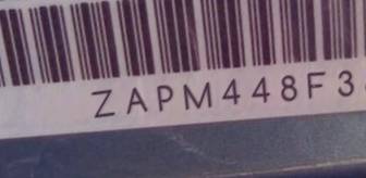 VIN prefix ZAPM448F3650
