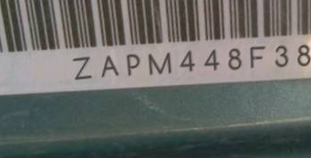 VIN prefix ZAPM448F3855
