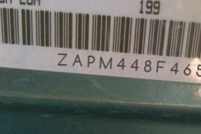 VIN prefix ZAPM448F4650