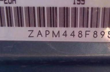 VIN prefix ZAPM448F8956
