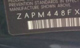 VIN prefix ZAPM448FX750