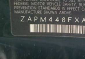 VIN prefix ZAPM448FXA50