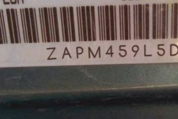 VIN prefix ZAPM459L5D59