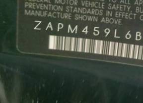 VIN prefix ZAPM459L6B57