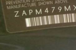 VIN prefix ZAPM479MX750