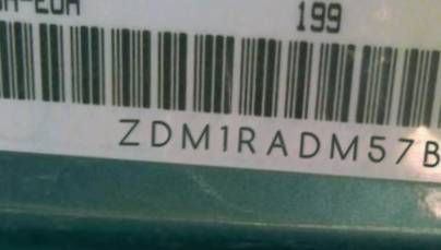 VIN prefix ZDM1RADM57B0