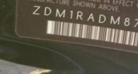 VIN prefix ZDM1RADM87B0
