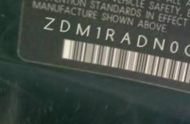 VIN prefix ZDM1RADN0CB0