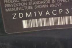 VIN prefix ZDM1VACP37B0