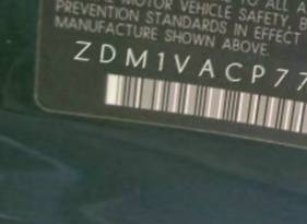 VIN prefix ZDM1VACP77B0