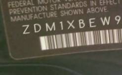 VIN prefix ZDM1XBEW98B0