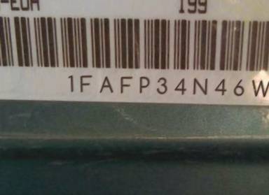 VIN prefix 1FAFP34N46W1
