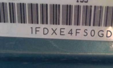 VIN prefix 1FDXE4FS0GDC