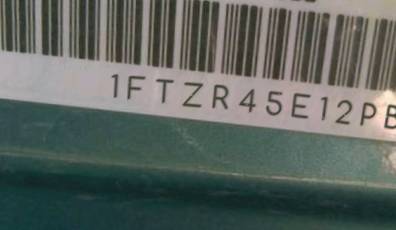 VIN prefix 1FTZR45E12PB