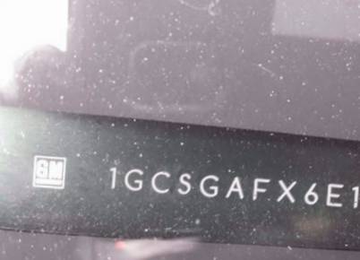 VIN prefix 1GCSGAFX6E11