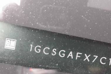 VIN prefix 1GCSGAFX7C11
