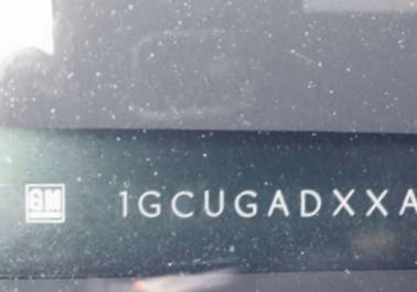 VIN prefix 1GCUGADXXA11