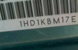 VIN prefix 1HD1KBM17EB7