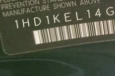 VIN prefix 1HD1KEL14GB6