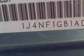 VIN prefix 1J4NF1GB1AD6