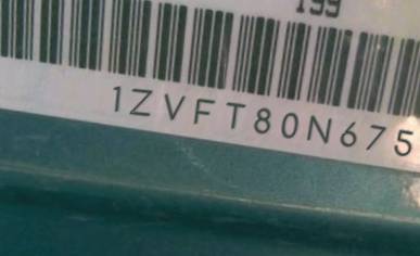 VIN prefix 1ZVFT80N6751