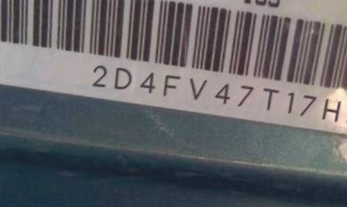 VIN prefix 2D4FV47T17H7