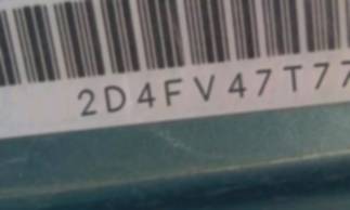 VIN prefix 2D4FV47T77H6