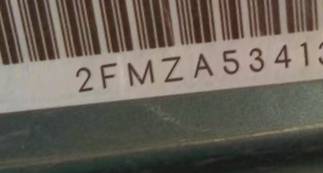 VIN prefix 2FMZA53413BB