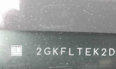 VIN prefix 2GKFLTEK2D61