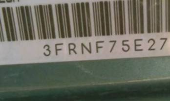 VIN prefix 3FRNF75E27V3