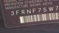 VIN prefix 3FRNF75W79V1